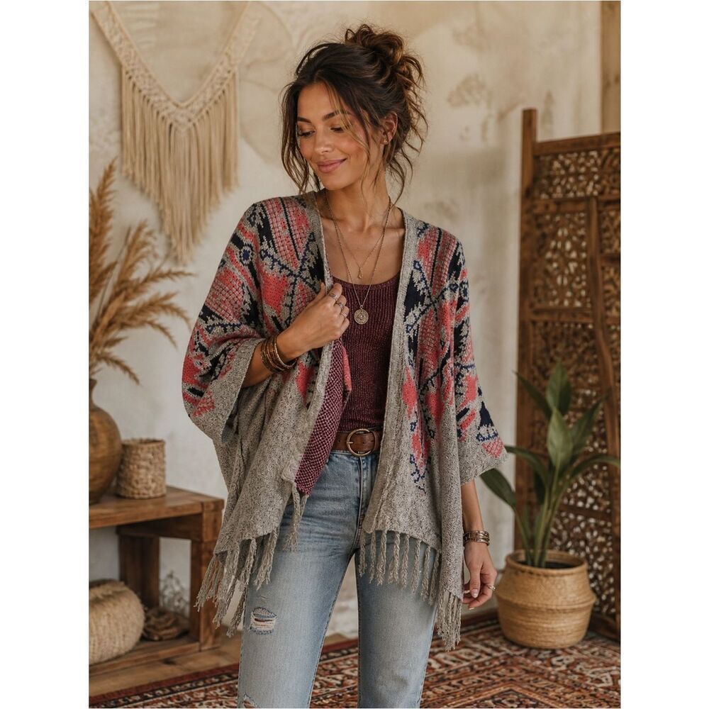 Anthropologie RAGA Multicolor Knit Garment